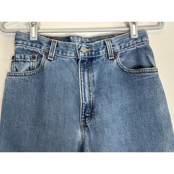 Vintage 90s Levis 505 Relaxed Fit Tapered Leg Denim Jeans Womens 8 Medium Wash - Picture 4 of 9